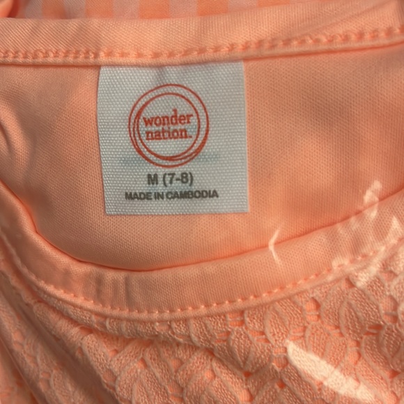 Wonder Nation Girls Ruffle Chiffon Dress gingham - Picture 8 of 10